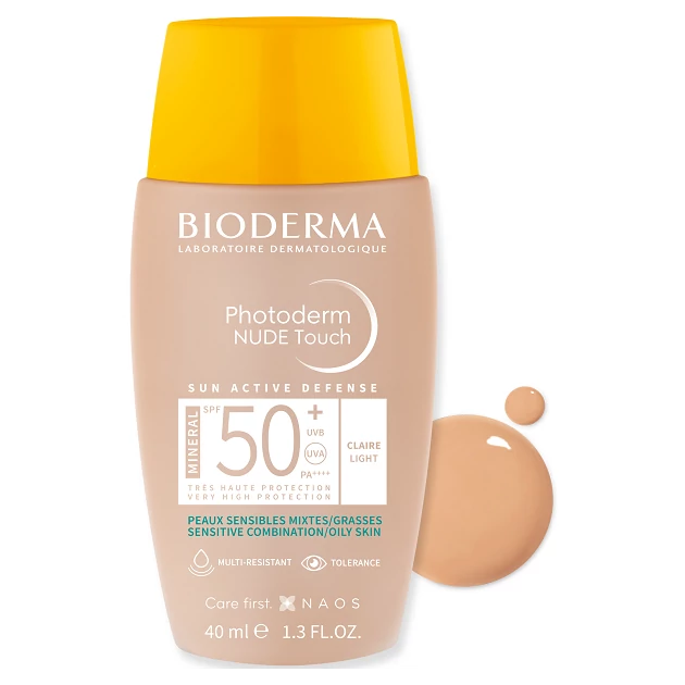 Bioderma Photoderm NUDE Touch MINERAL SPF50+ light (világos) 40ml