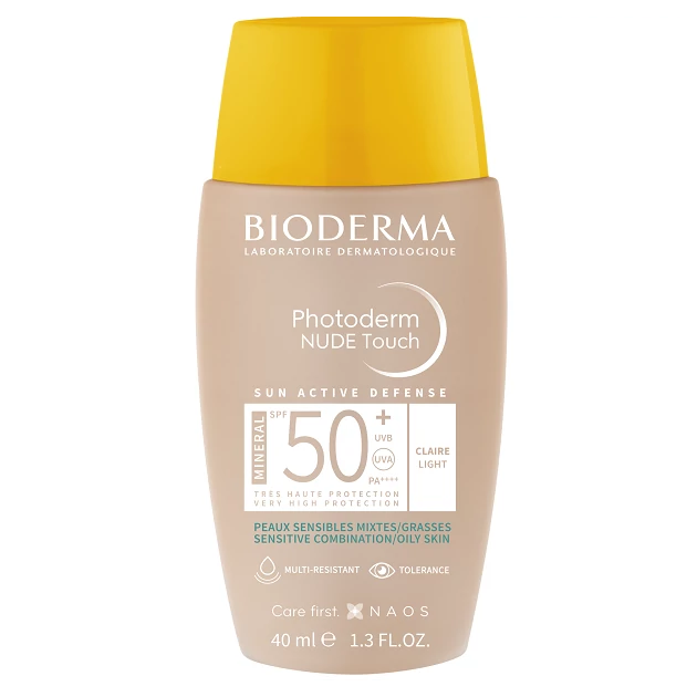 Bioderma Photoderm NUDE Touch MINERAL SPF50+ light (világos) 40ml