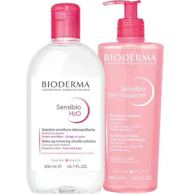 Bioderma Sensibio Dupla Tisztítás csomag érzékeny bőrre