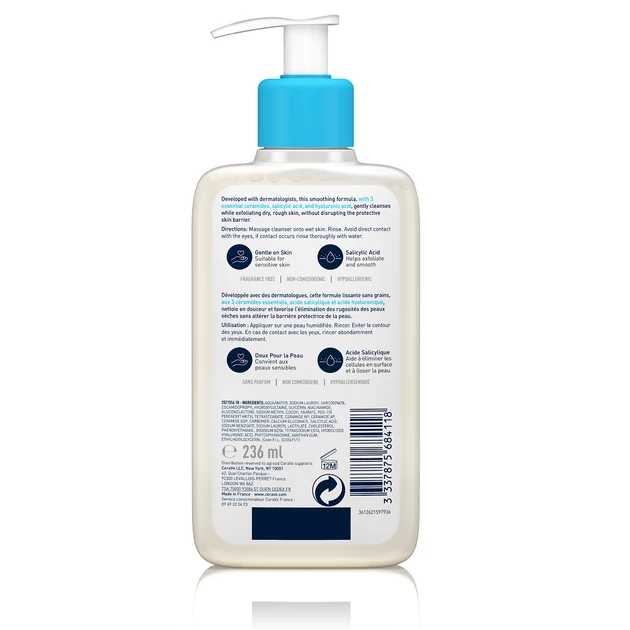 CeraVe Bőrsimító tisztító gél 236ml