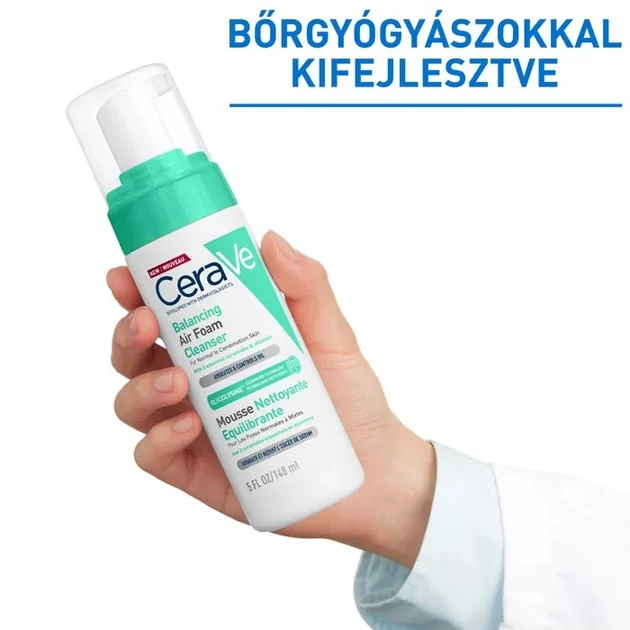CeraVe Kiegyensúlyozó Könnyű Habtisztító kombinált, normál bőrre