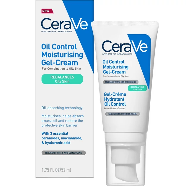 CeraVe Faggyútermelést szabályozó hidratáló gél-krém 52ml