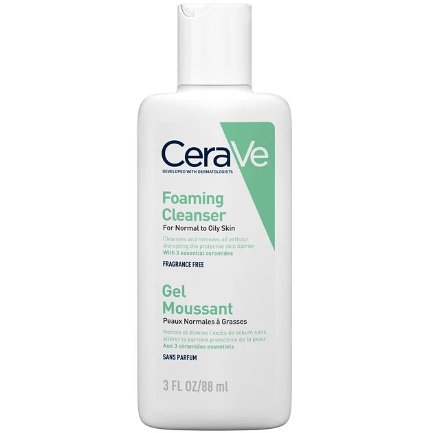 CeraVe Habzó tisztító gél normál és zsíros bőrre 88ml
