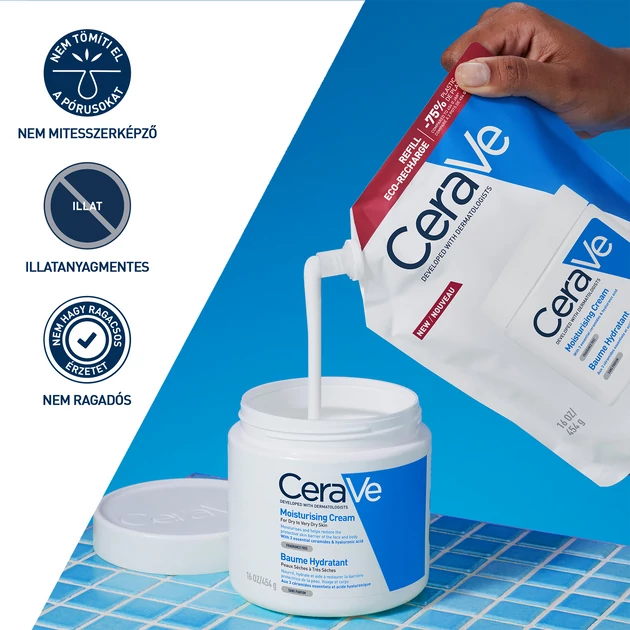 CeraVe Hidratáló testápoló krém utántöltő 453g