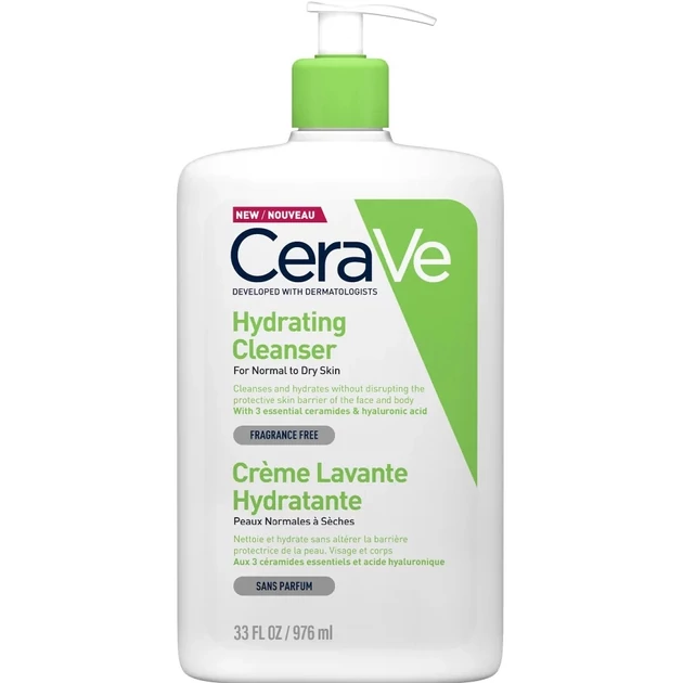 CeraVe Hidratáló tisztító krém normál és száraz bőrre 976ml