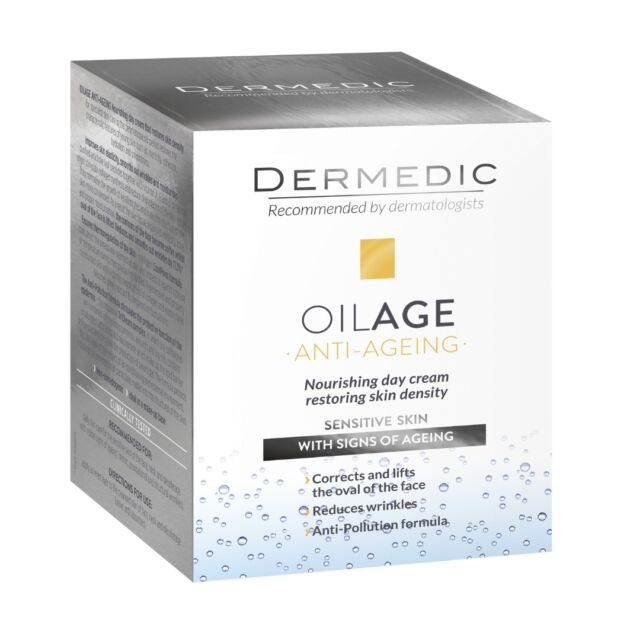 Dermedic Oilage Tápláló bőrsűrűséget helyreállító nappali krém 50ml