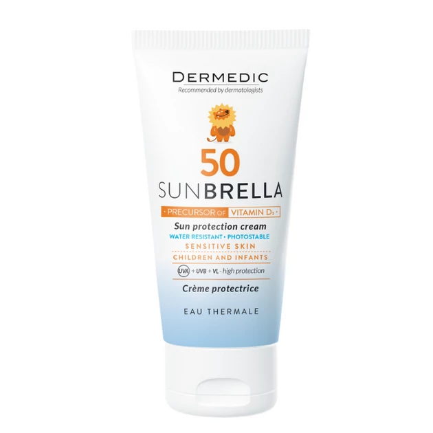 Dermedic Sunbrella BABY Napfényvédő arckrém gyermekeknek és babáknak SPF50+ 50ml