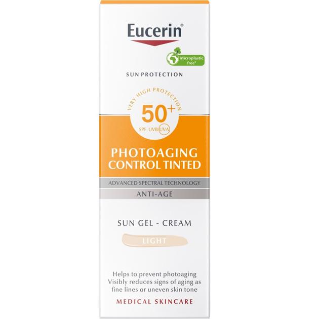 Eucerin Sun Photoaging Control színezett napozókrém arcra light spF50+ 50ml 