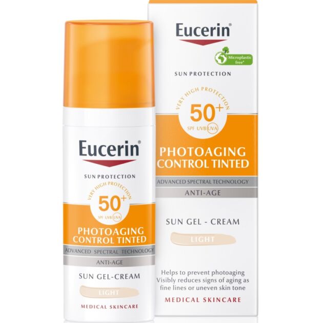 Eucerin Sun Photoaging Control színezett napozókrém arcra light spF50+ 50ml 