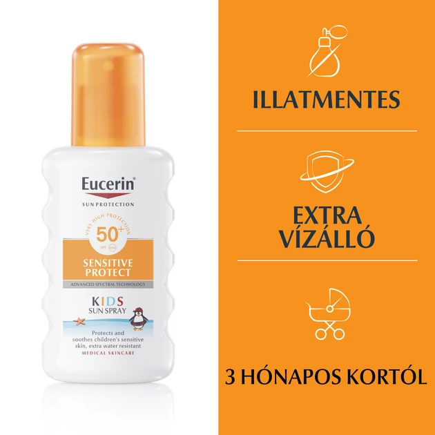Eucerin Sun Sensitive Protect Gyermek napozó spray SPF50+ 200ml