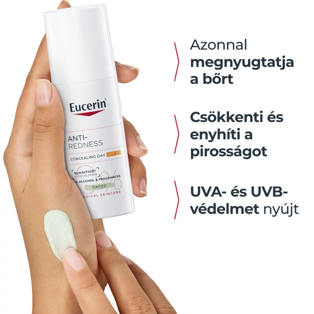Eucerin Anti-Redness Bőrpír elleni színezett nappali arcápoló SPF25 50ml
