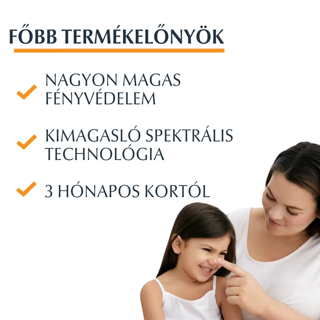 Eucerin Sun Kids Sensitive Protect Dry Touch gyermek napozó gél-krém SPF50+ 200ml