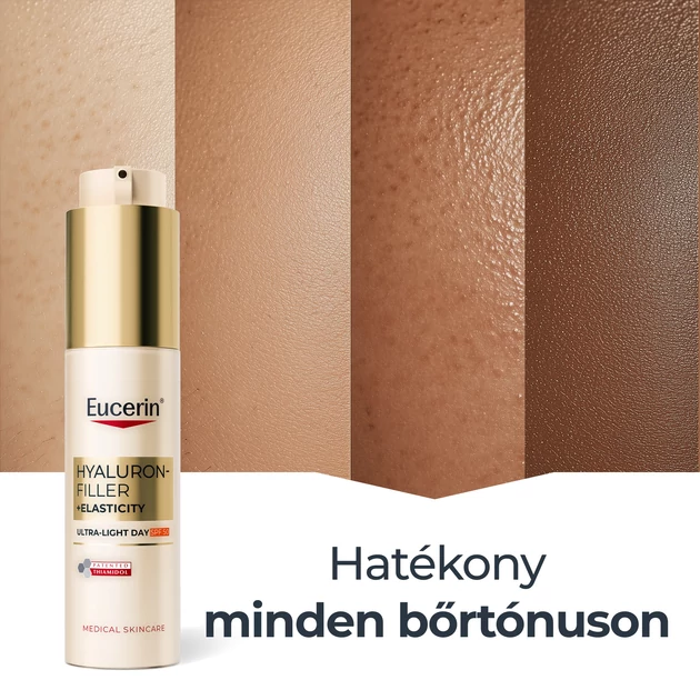 Eucerin Hyaluron-Filler + Elasticity ultrakönnyű nappali fluid SPF 50+ 50ml