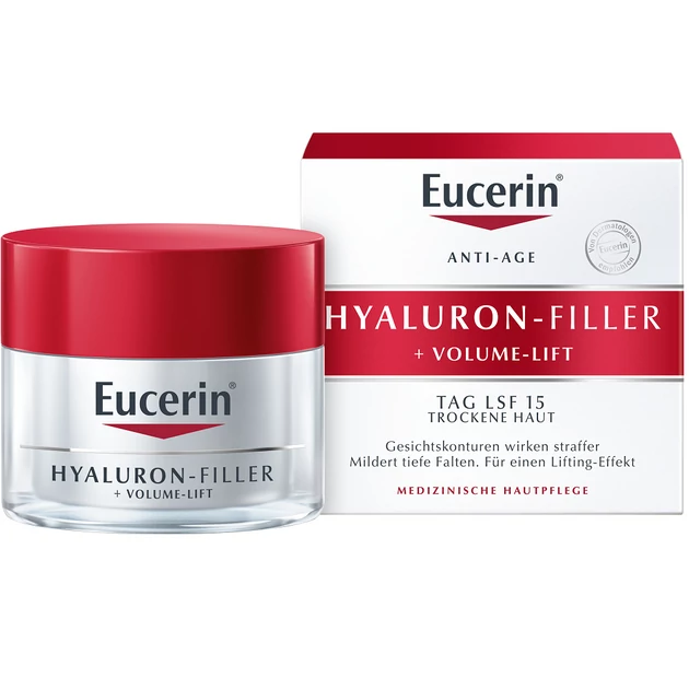 Eucerin Hyaluron-Filler + Volume-Lift Bőrfeszesítő nappali arckrém száraz bőrre 50ml