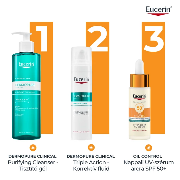 Eucerin Sun Oil Control Nappali UV Szérum arcra SPF50+ 30ml