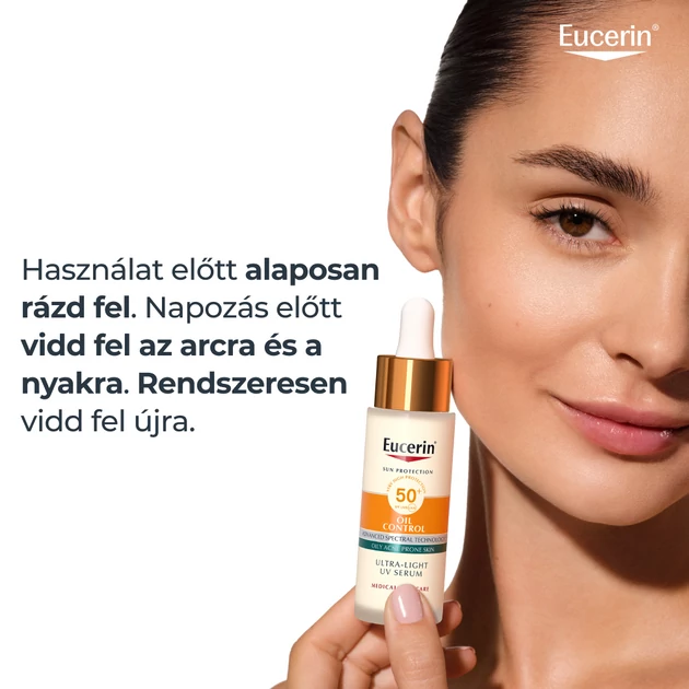 Eucerin Sun Oil Control Nappali UV Szérum arcra SPF50+ 30ml