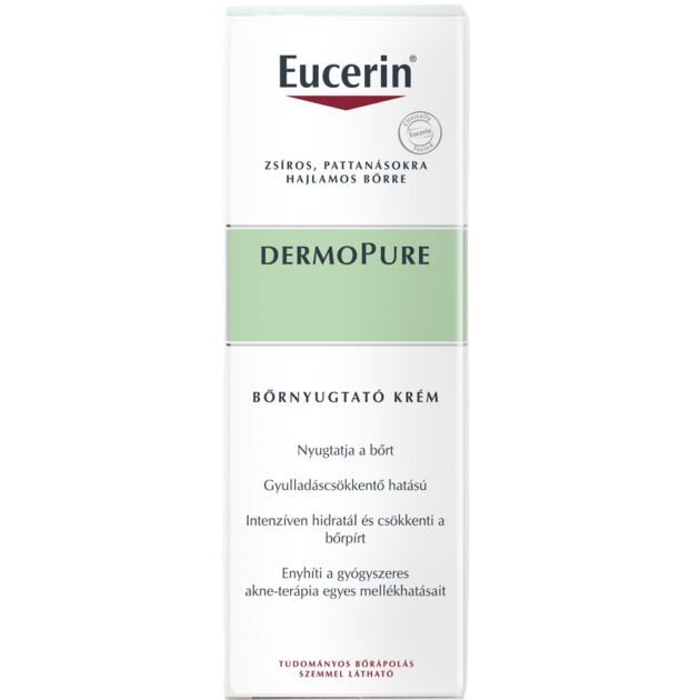 Eucerin DermoPure Bőrnyugtató krém, akne terápia kiegészítő kezelésére 50ml