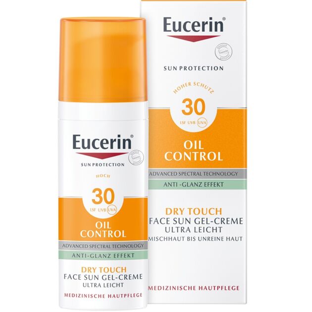 Eucerin Sun Oil Control napozó gél-krém arcra SPF30 50ml   