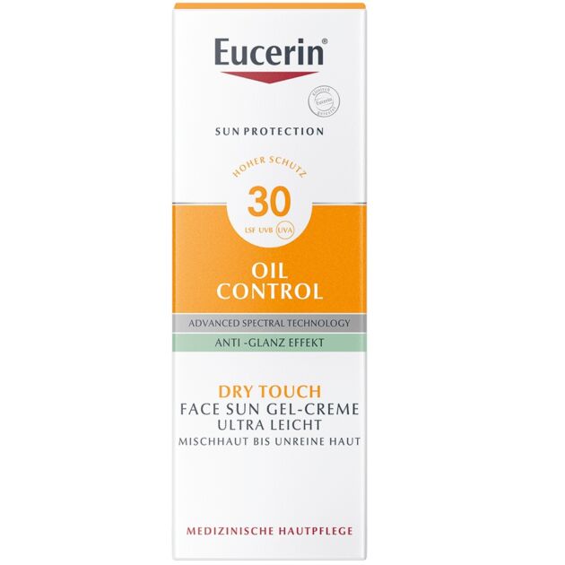 Eucerin Sun Oil Control napozó gél-krém arcra SPF30 50ml   