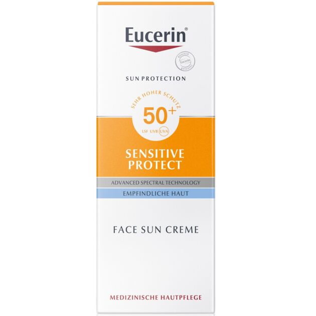 Eucerin Sun Sensitive Protect Napozó krém arcra SPF50+ 50ml