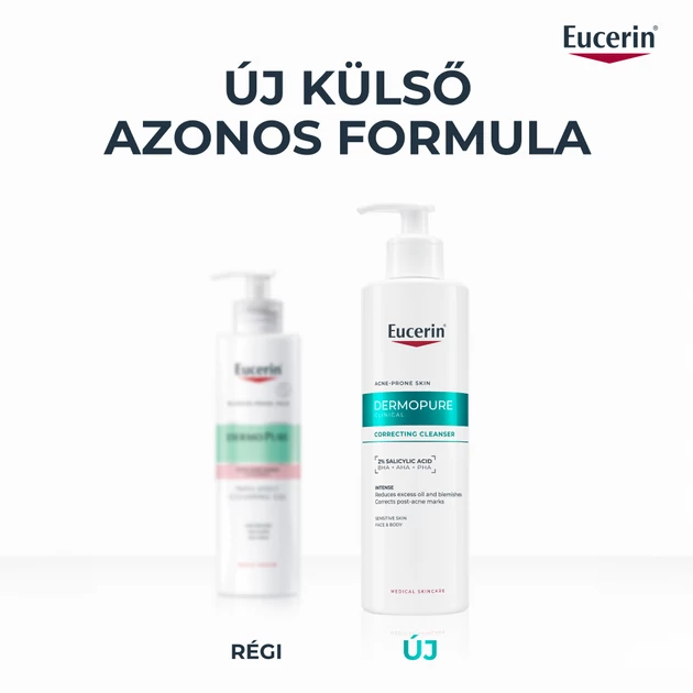 Eucerin DermoPure Clinical Correcting Cleanser - Mélytisztító gél 400ml