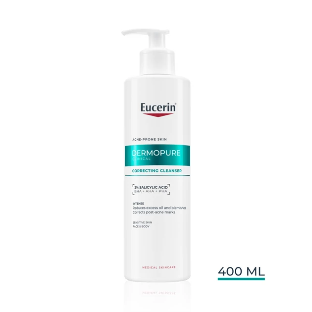 Eucerin DermoPure Clinical Correcting Cleanser - Mélytisztító gél 400ml