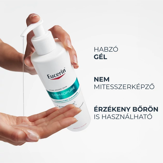 Eucerin DermoPure Clinical Correcting Cleanser - Mélytisztító gél 400ml