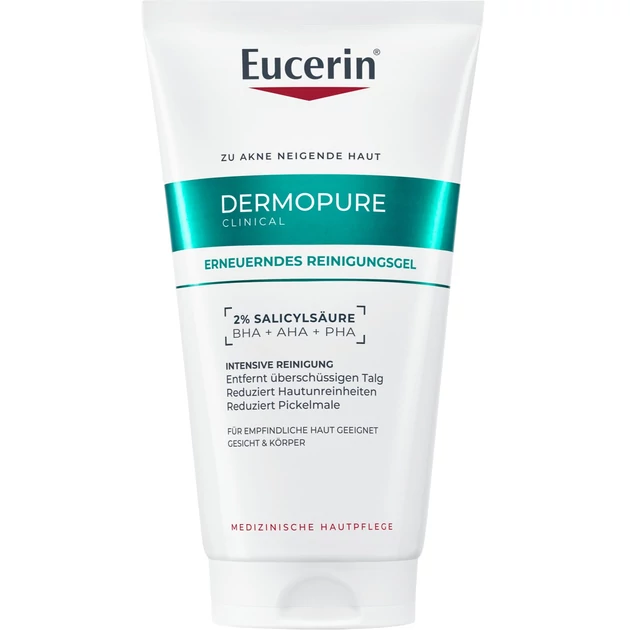 Eucerin DermoPure Clinical Correcting Cleanser - Mélytisztító gél 150ml