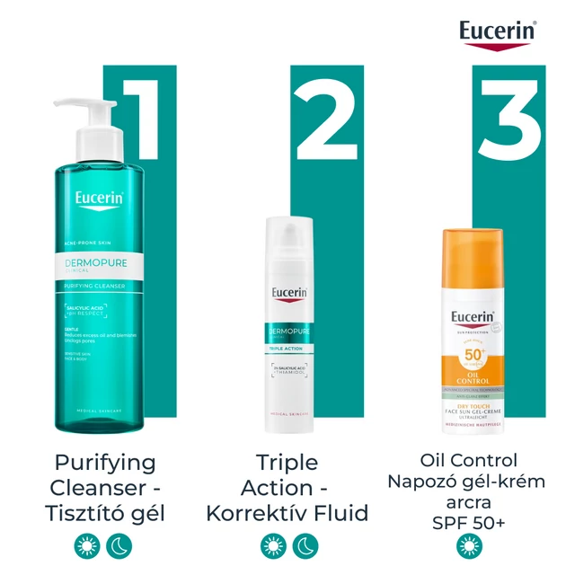 Eucerin DermoPure Clinical Triple Action - Korrektív Fluid 40ml