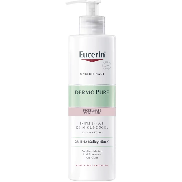 Eucerin DermoPure Hármas hatású mélytisztító zselé 400ml