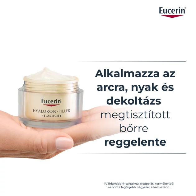 Eucerin Hyaluron-Filler + Elasticity Bőrtömörséget regeneráló éjszakai krém öko utántöltő  50ml
