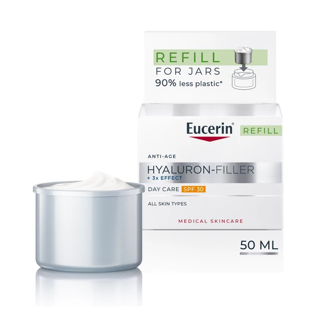 Eucerin Hyaluron-Filler Ráncfeltöltő nappali arckrém SPF30 öko utántöltő 50ml