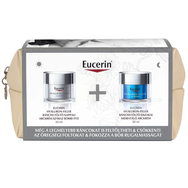 Eucerin Hyaluron-Filler Ráncfeltöltő nappali+éjszakai csomag száraz bőrre