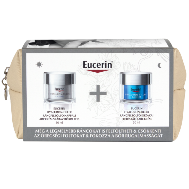 Eucerin Hyaluron-Filler Ráncfeltöltő nappali+éjszakai csomag száraz bőrre