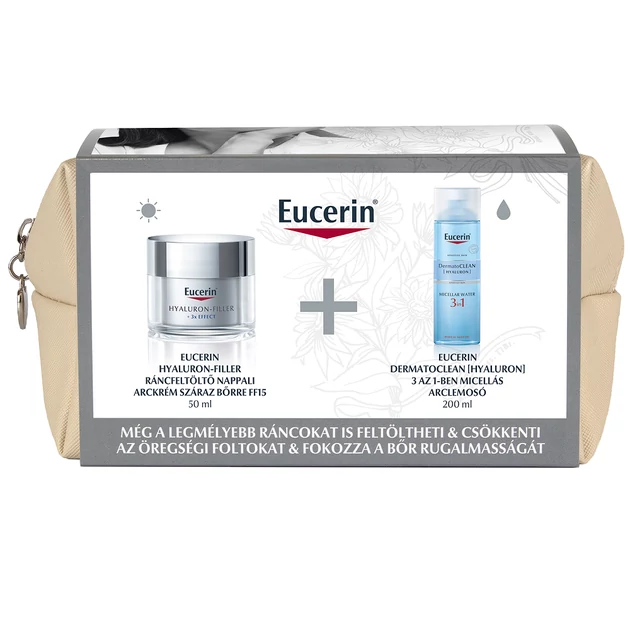 Eucerin Hyaluron-Filler Ráncfeltöltő tisztító csomag normál bőrre