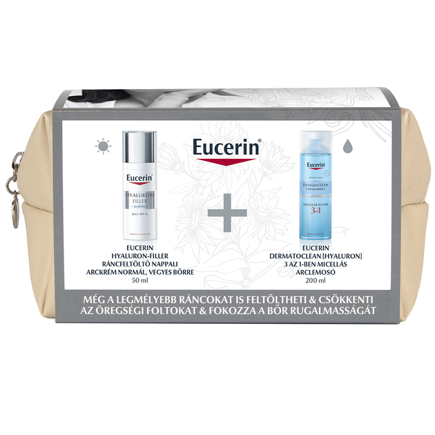 Eucerin Hyaluron-Filler Ráncfeltöltő (micellás) csomag normál bőrre
