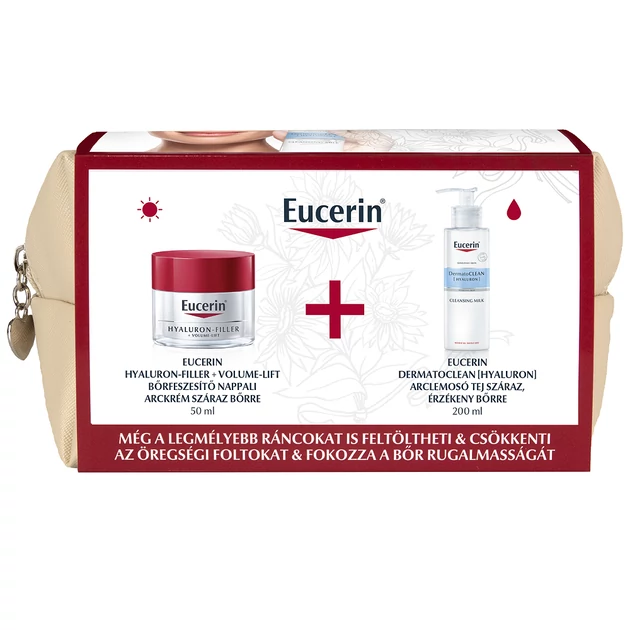 Eucerin Hyaluron-Filler + Volume-Lift Bőrápoló csomag száraz bőrre