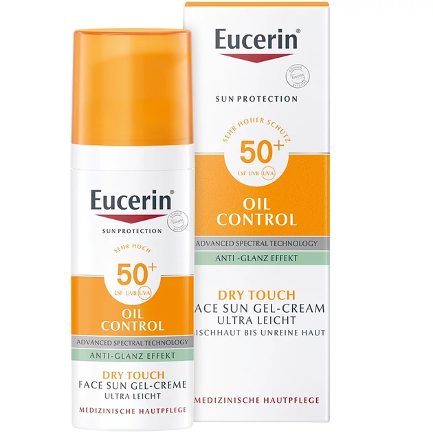 Eucerin Sun Oil Control napozó krém-gél arcra SFP50+ 50ml 