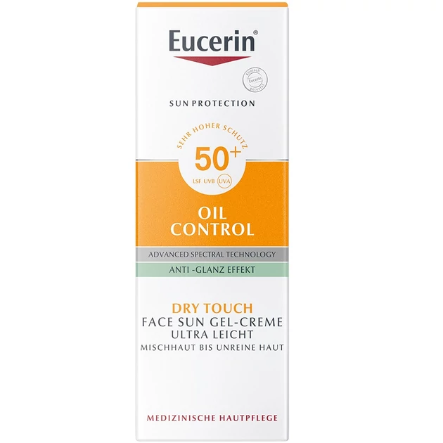 Eucerin Sun Oil Control napozó krém-gél arcra SPF50+ 50ml 