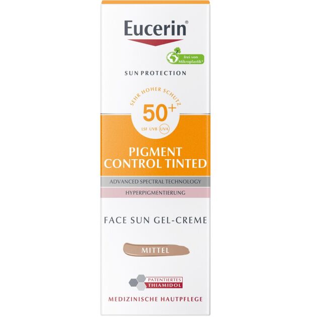 Eucerin Sun Pigment Control színezett napozókrém arcra medium SPF50+ 50ml