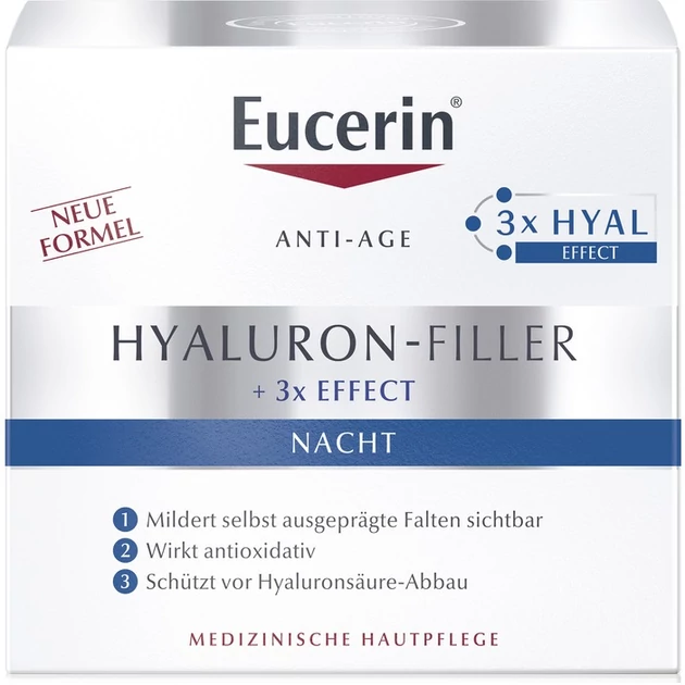 Eucerin Hyaluron-Filler Ráncfeltöltő éjszakai arckrém 50ml