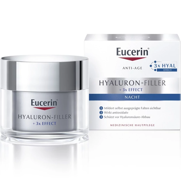 Eucerin Hyaluron-Filler Ráncfeltöltő éjszakai arckrém 50ml