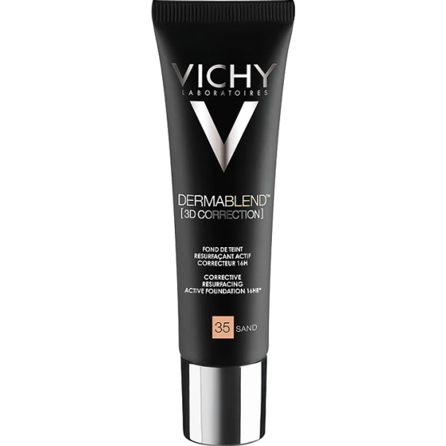 Vichy Dermablend 3D Korrekció 35 Sand alapozó bőrfelszín kisimító hatással 30 ml