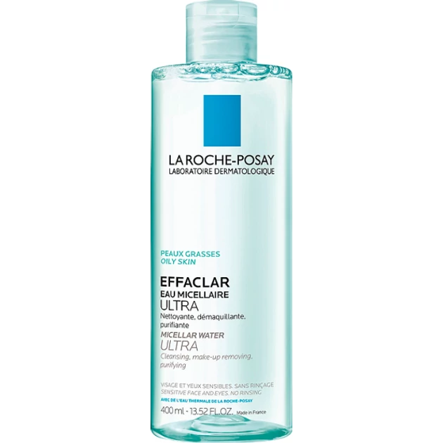 La Roche-Posay Effaclar Ultra micellás arctisztító zsíros, érzékeny bőrre 400 ml