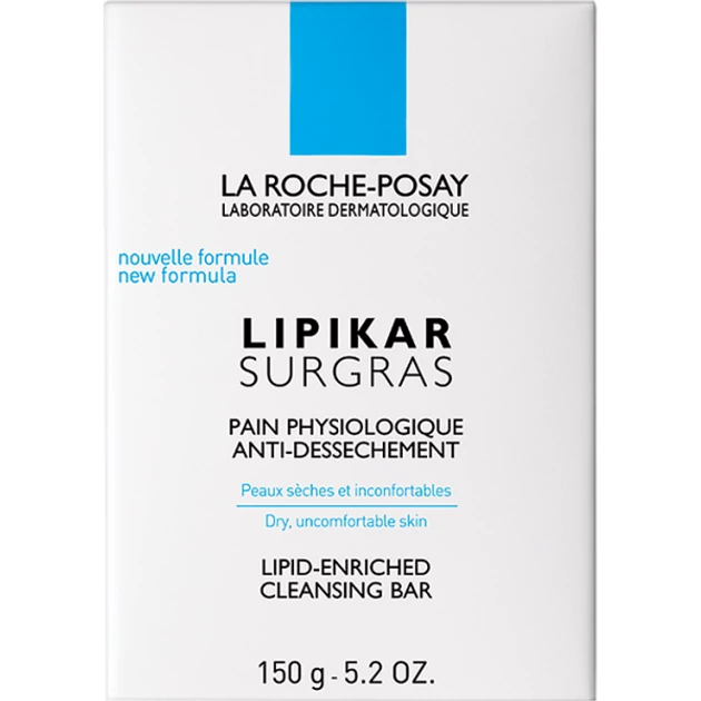 La Roche-Posay Lipikar Surgras lipidekben gazdag szappan bőrszárazság ellen 150 g