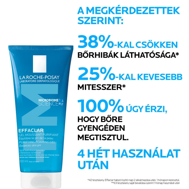 La Roche-Posay Effaclar habzó arctisztító gél 200 ml