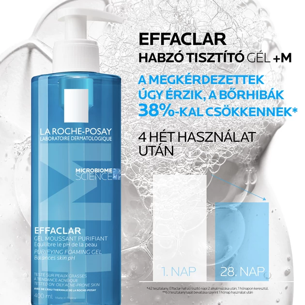La Roche-Posay Effaclar habzó arctisztító gél 400 ml