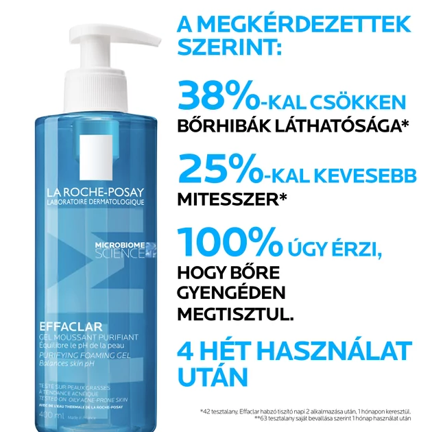 La Roche-Posay Effaclar habzó arctisztító gél 400 ml