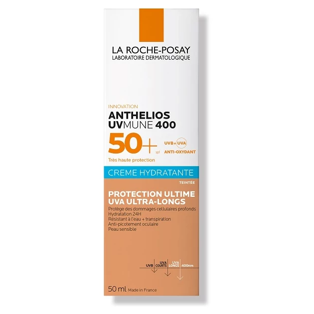 La Roche-Posay Anthelios UVMUNE 400 Napvédő krém Színezett SPF50+ 50ml