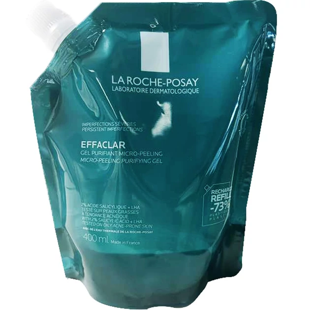La Roche-Posay Effaclar Micro hámlasztó tisztító gél utántöltő 400ml